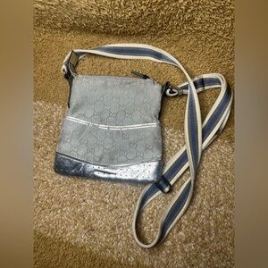 Gucci silver sling Crossbody bag